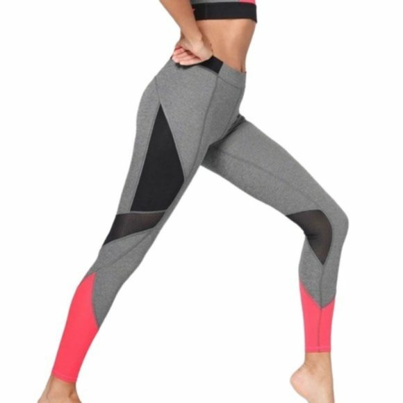 Ivy Park Colorblock Mesh Leggings - Small - Picture 1 of 13